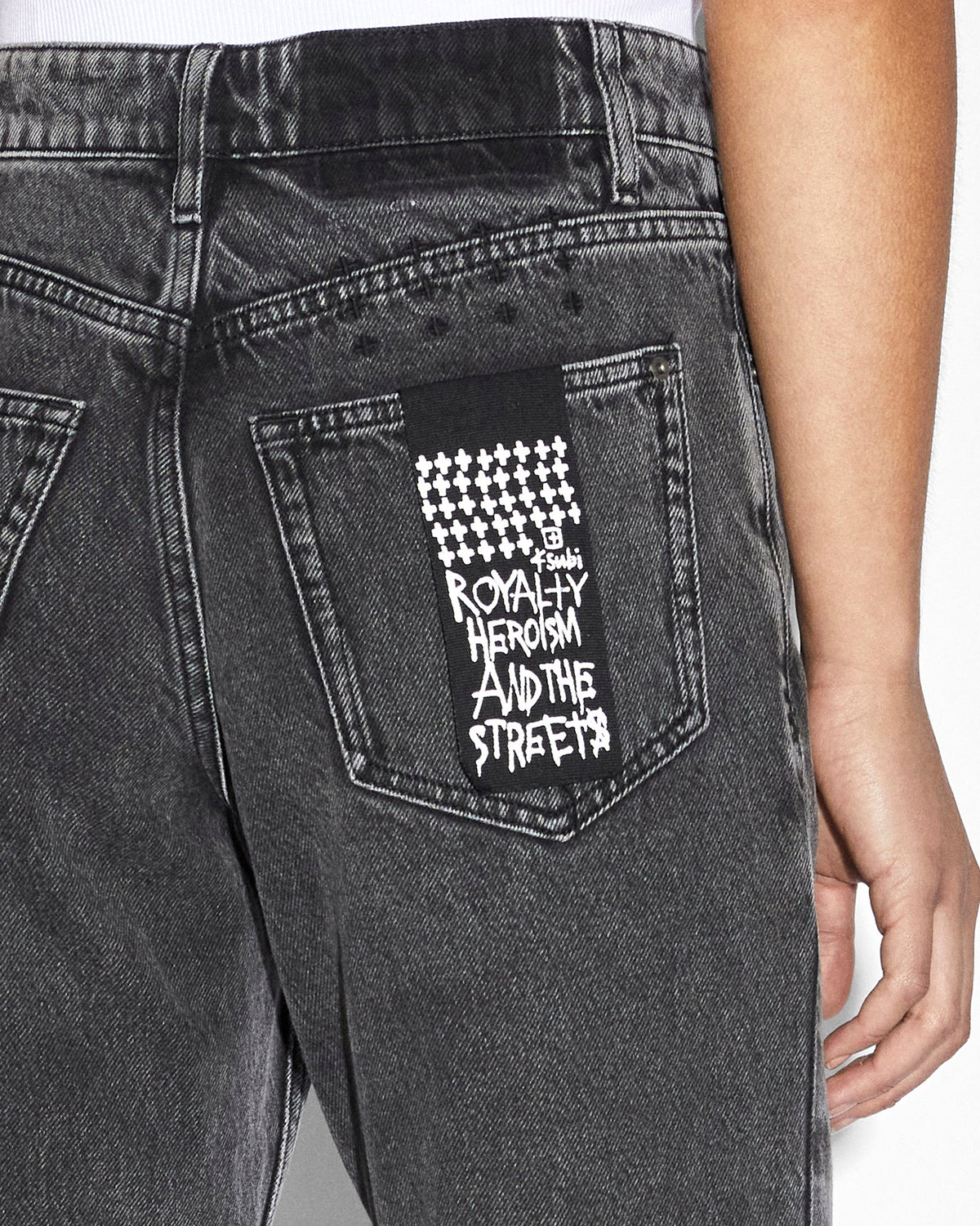 Womens Brooklyn Jean Daze Trip Straight Denim Jeans - Black