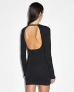 Womens Arise Ls Keyhole Dress Black Fitted Dresses - Black