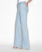 Womens Soho Dove Laced Flare Denim Jeans - Denim