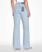 Womens Soho Dove Laced Flare Denim Jeans - Denim