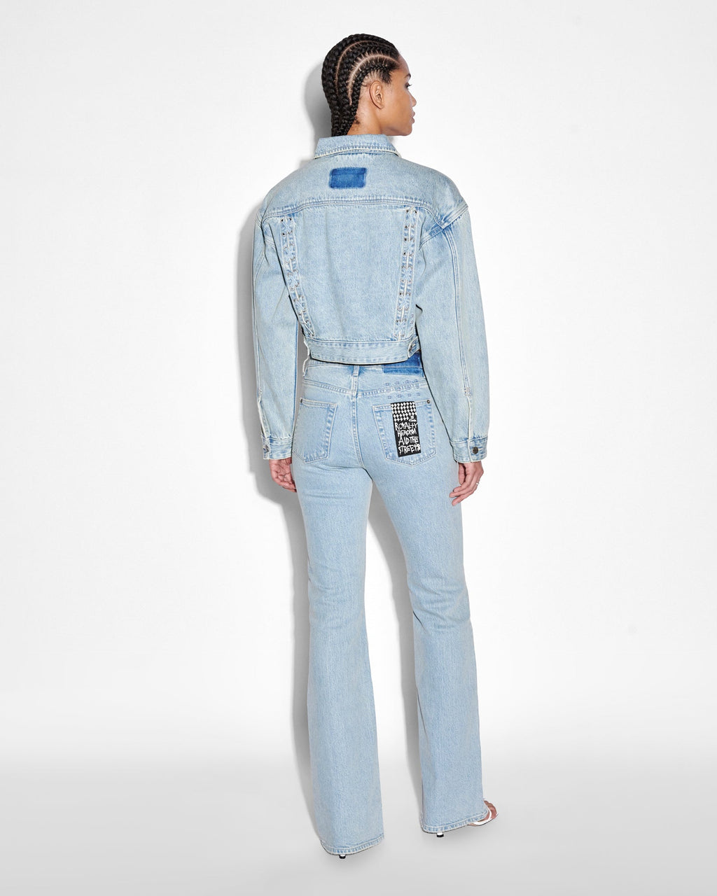 Womens Billie Jacket Dove Laced Oversized Jackets - Denim