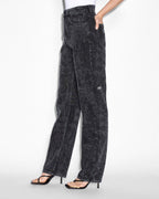 Womens Playback Graf Straight Denim Jeans - Black