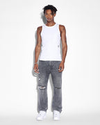 Mens Anti K Krete Relaxed Denim Jeans - Grey