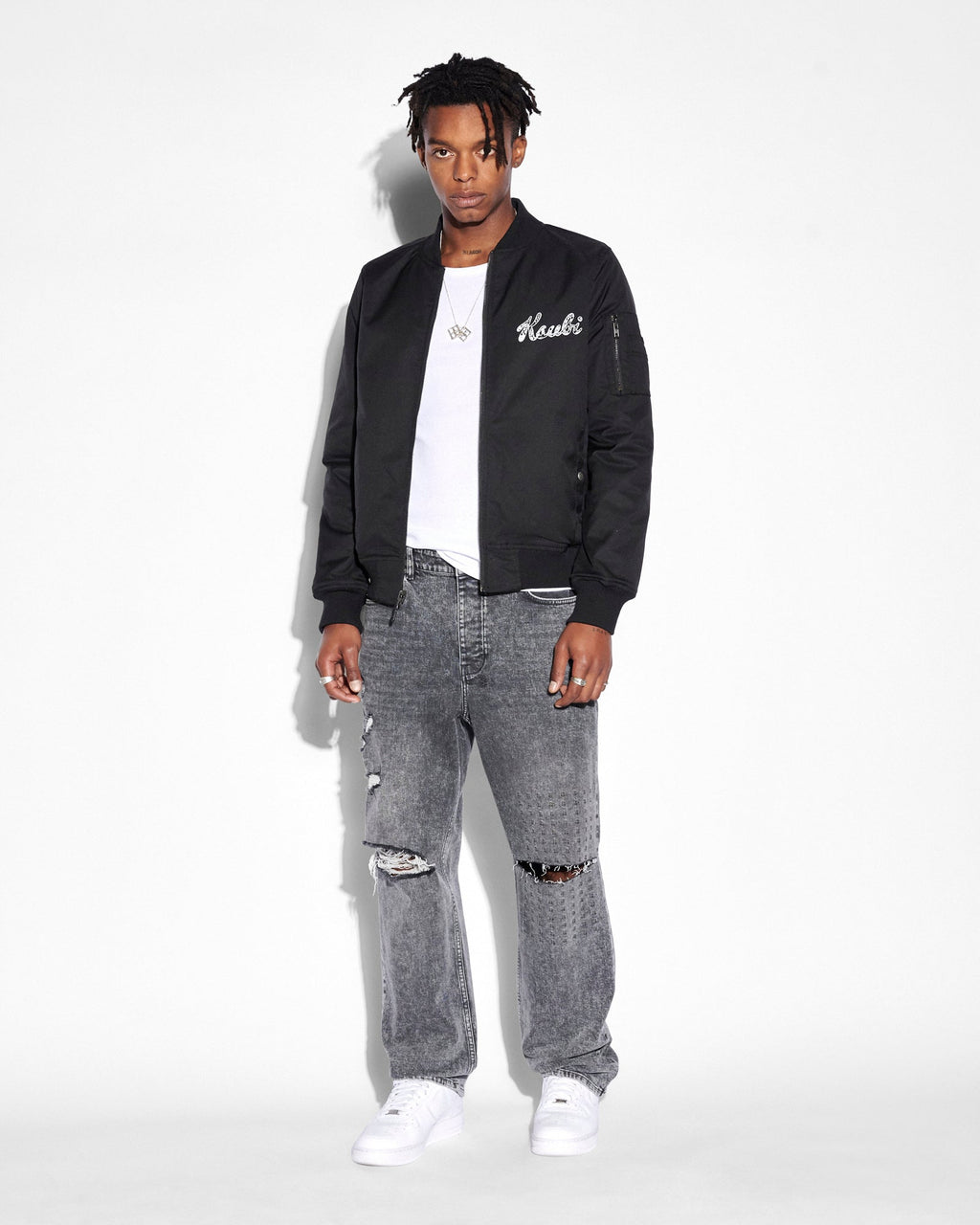 Mens Anti K Krete Relaxed Denim Jeans - Grey