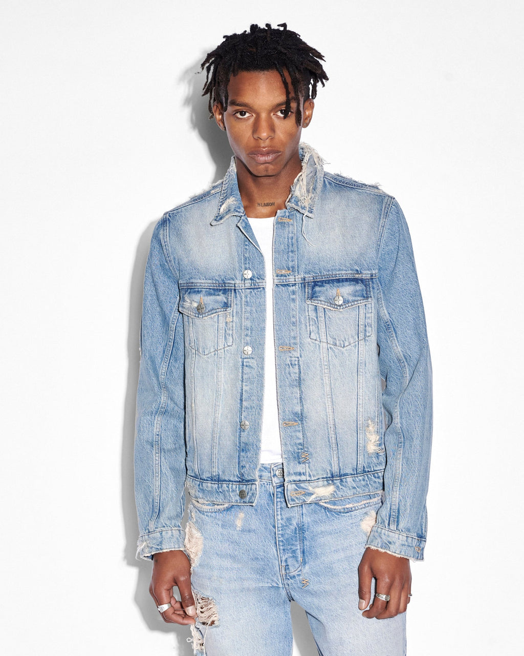 Mens Classic Jacket Heritage Repair Regular Jackets - Denim