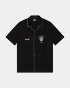 Mens Zine Resort Ss Shirt Black Regular Shirts - Black
