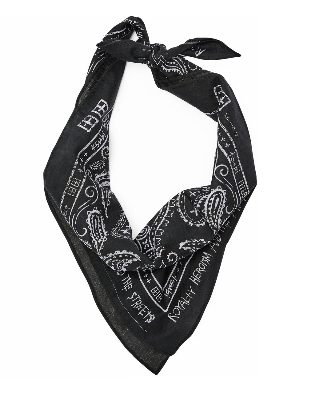 Ghosted Bandana Black/white Accessories - Black