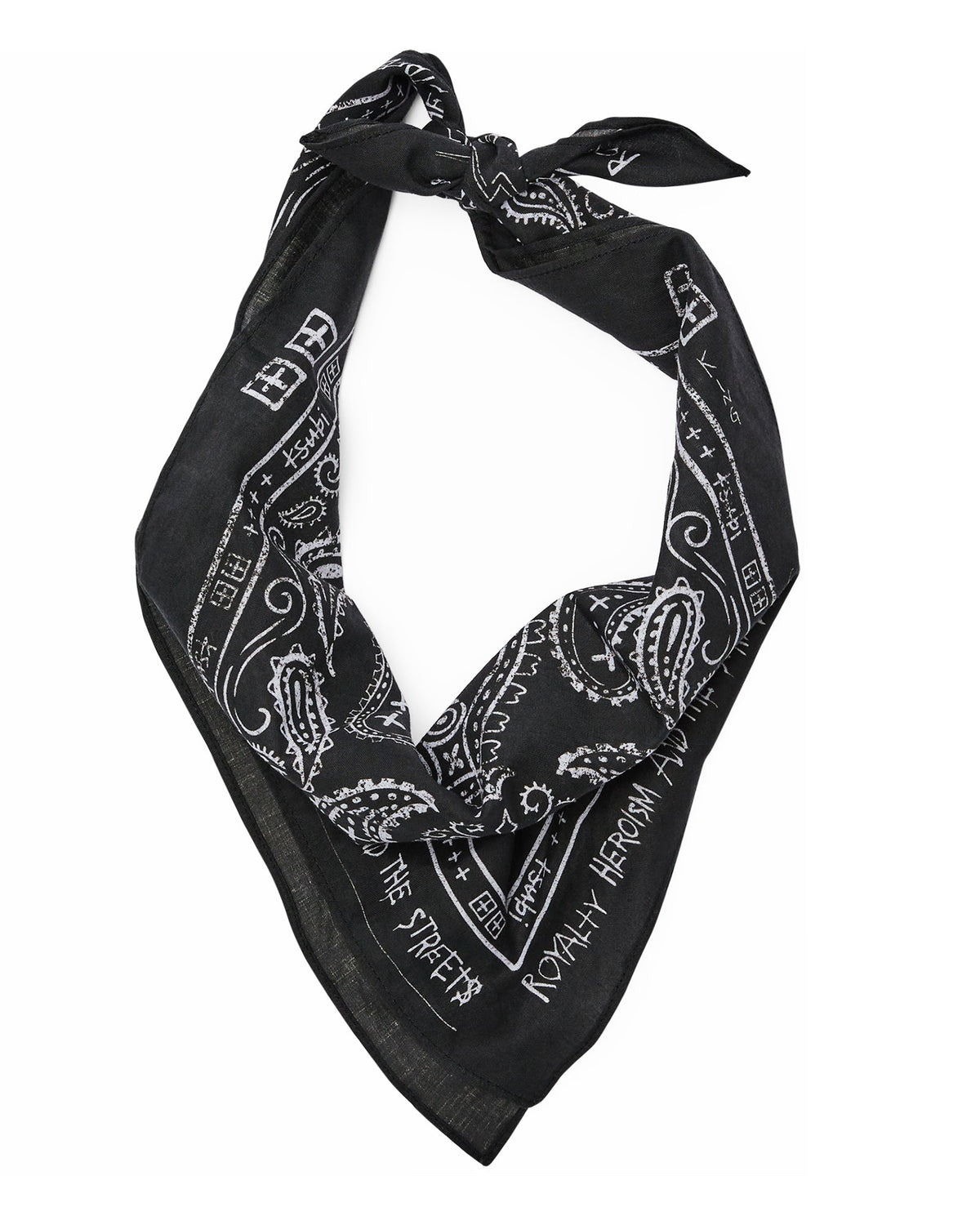 Ghosted Bandana Black/white Accessories - Black