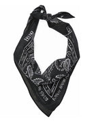 Ghosted Bandana Black/white Accessories - Black