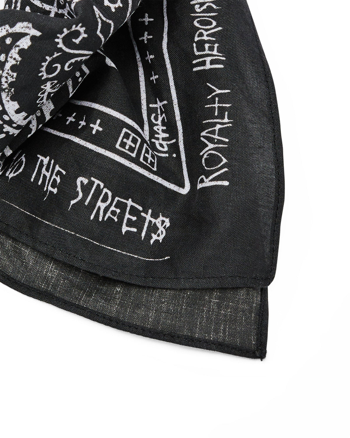 Ghosted Bandana Black/white Accessories - Black