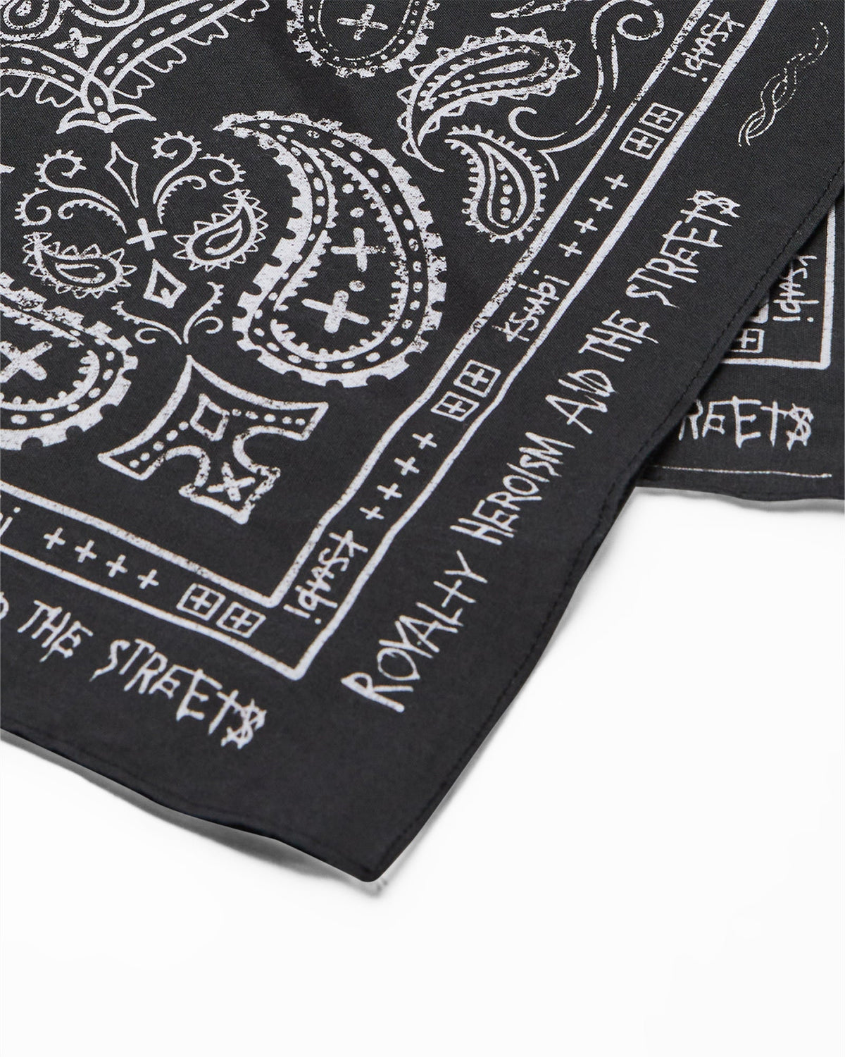 Ghosted Bandana Black/white Accessories - Black