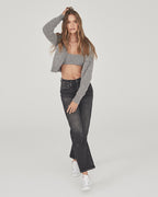 Womens Brooklyn Jean Diablo Straight Denim Jeans - Black