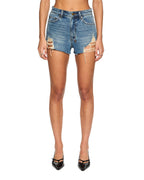 Womens Kali Short Aged Trash Fitted Walkshorts - Denim