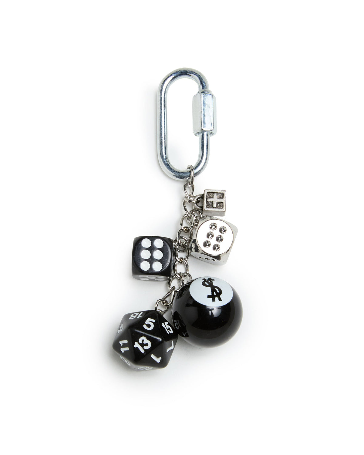 Roll The Dice Key Chain Accessories - Black