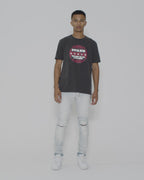 Mens Tour Biggie Ss Tee Faded Black Oversized Tees - Black
