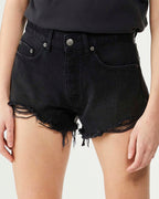 Womens Tongue N Cheek Short Throwblack Biker Regular Walkshorts - Black