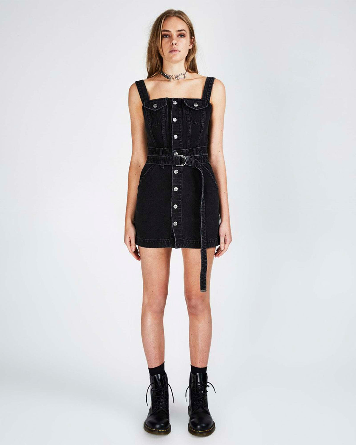 Womens Deejay Dress Venom Dresses - Black