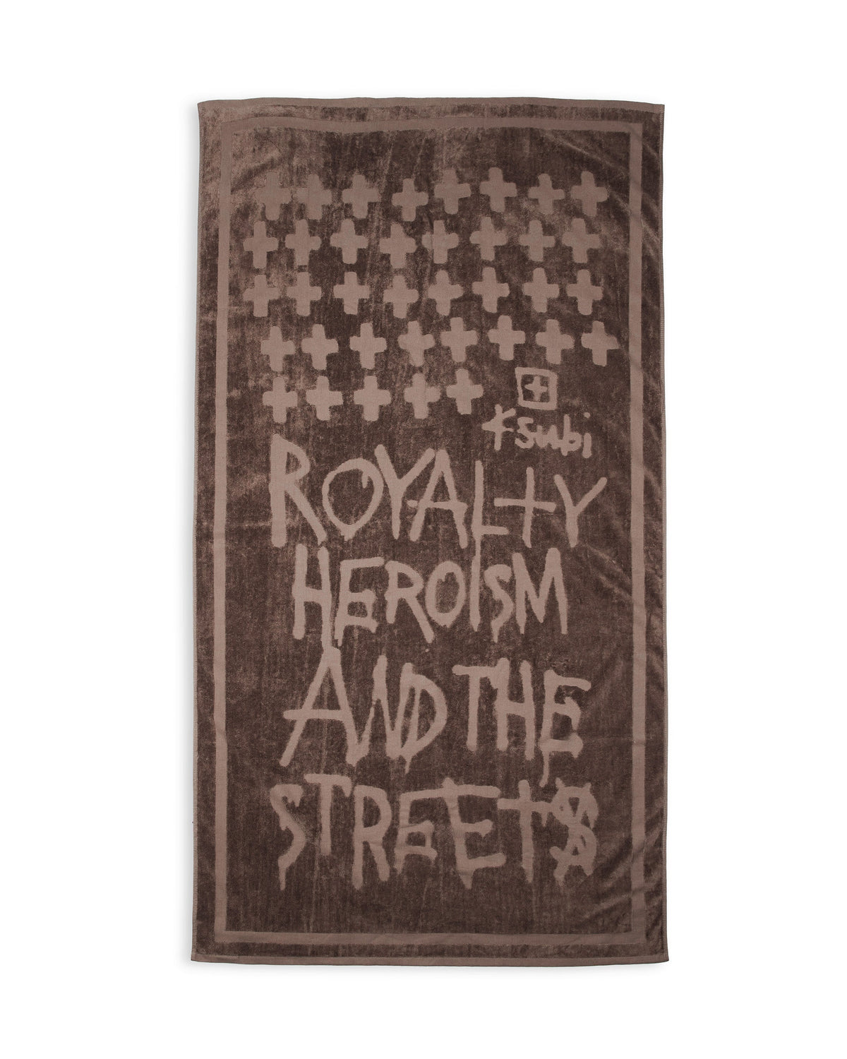 Royalty Beach Towel Chocolate Gifting - Brown