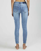 Womens Spray On Skyway Skinny Denim Jeans - Denim