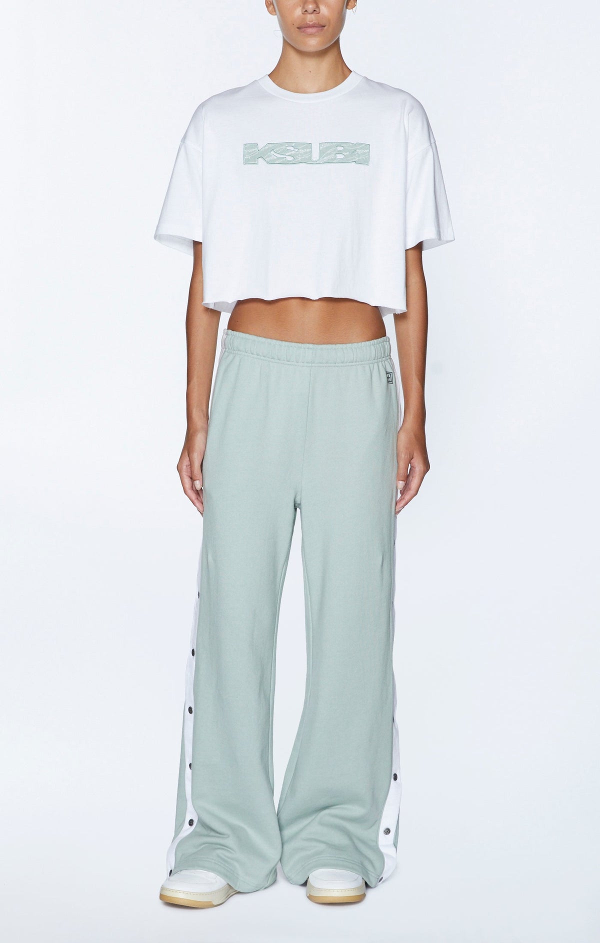Womens Unchained Oh G Crop White Oversized Tees - White