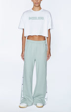 Womens Unchained Oh G Crop White Oversized Tees - White
