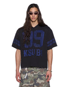 Mens Super 99 Ss Duke Tee Old Black Boxy Tees - Grey