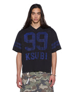 Mens Super 99 Ss Duke Tee Old Black Boxy Tees - Grey